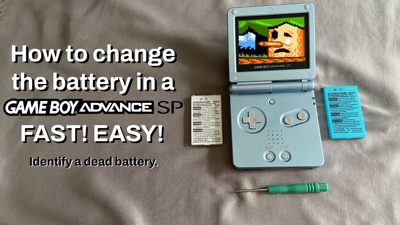 Как заменить аккумулятор GBA SP &mdash; замена литий-ионного аккумулятора &mdash; необходимые инструменты + к...