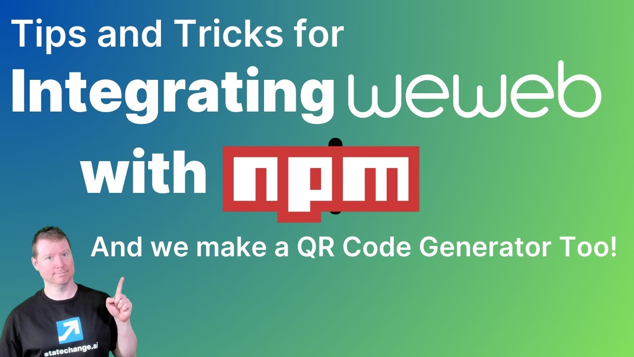 Making a QR Code with NPM Plugin in #Weweb_io