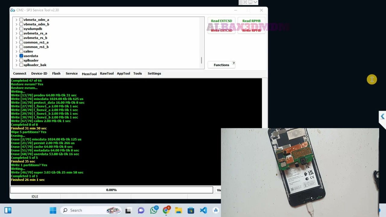 Ta 1534 Nokia c32 V820 Permanet MDM CM2 Tool