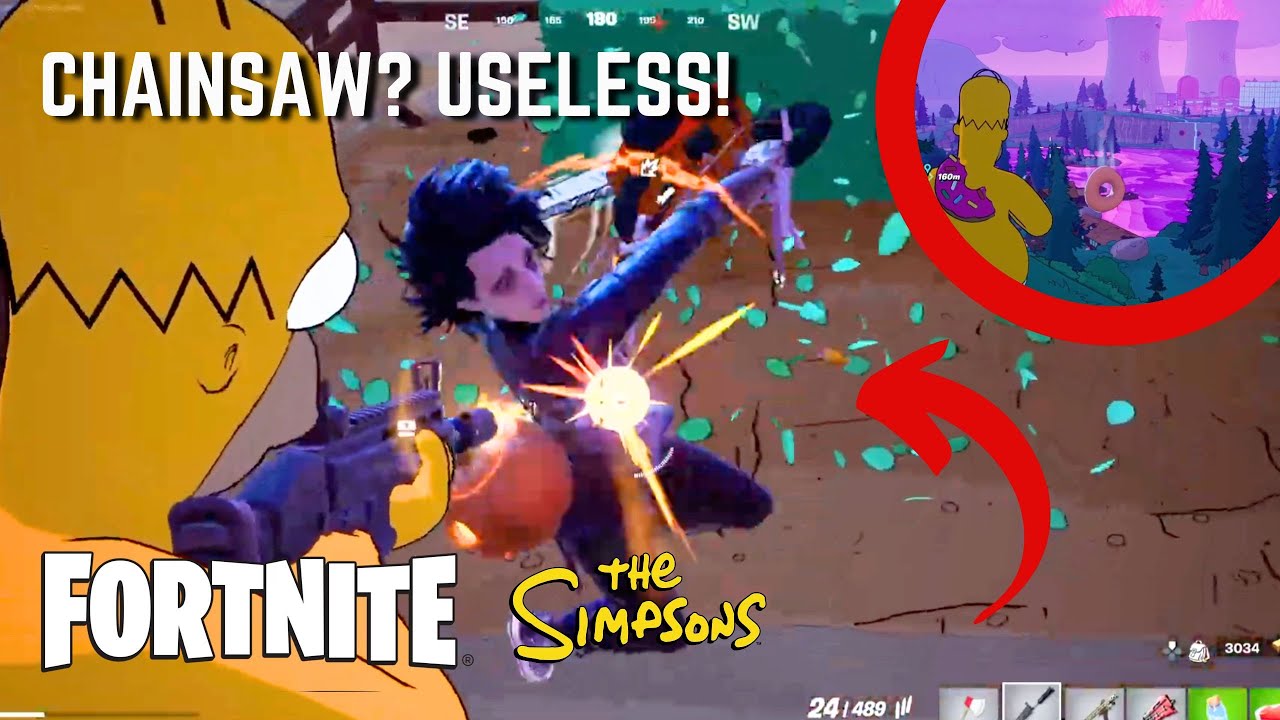 Fortnite Simpsons Adventures - Chainsaw? Useless!