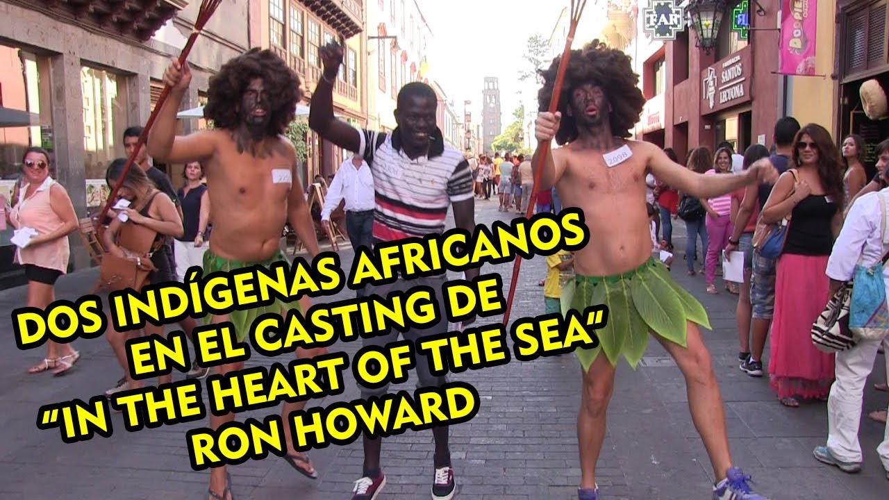 Dos indígenas africanos en el casting de 