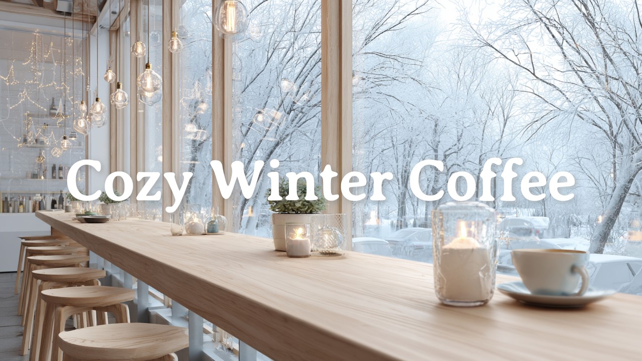 Winter Afternoon Jazzhop Café ❄️☕ | Calm Lo-Fi for Study & Focus