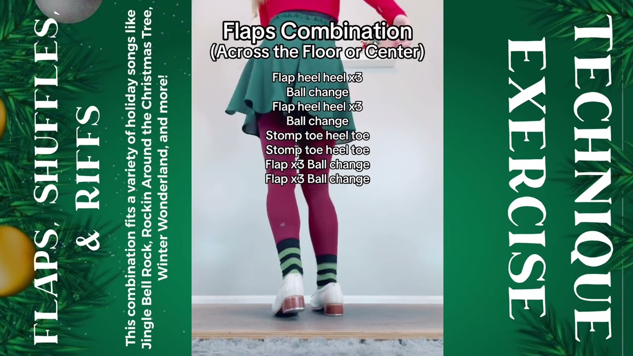 TAP DANCE TUTORIAL - Flaps Combination - Technique Exercise