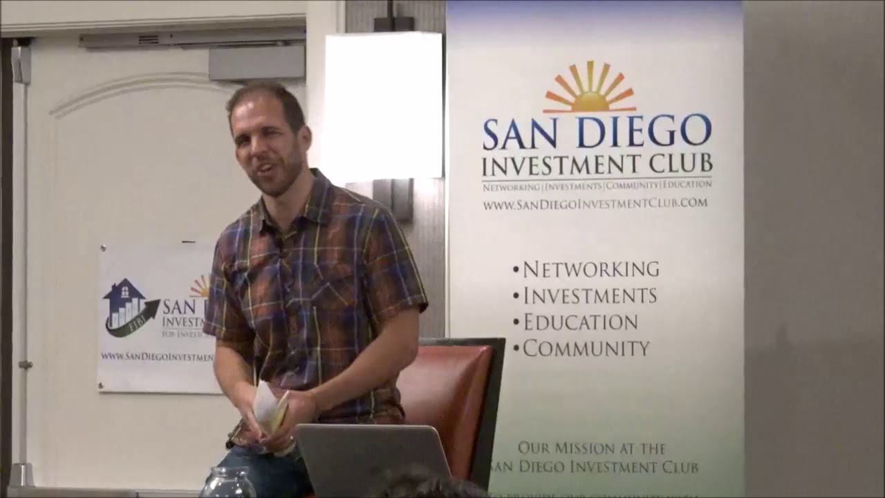Justin Williams at the San Diego Investment Club - Sept 207