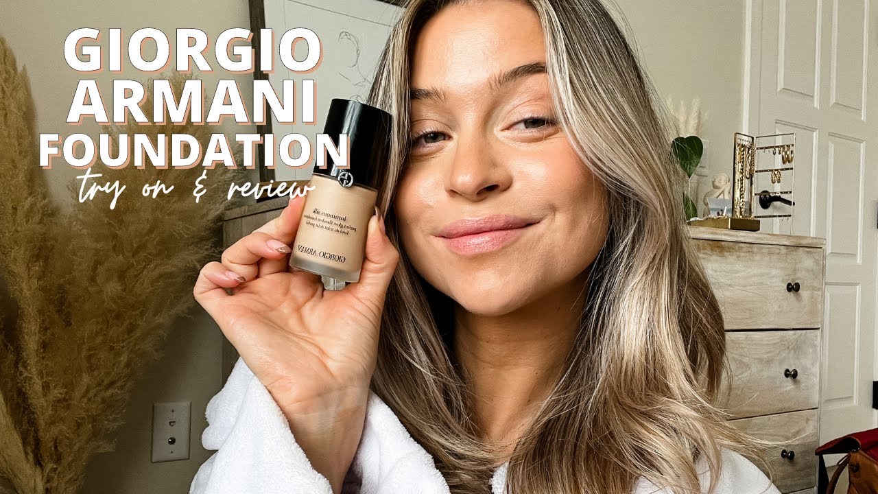 GIORGIO ARMANI LUMINOUS SILK FOUNDATION TRY ON & REVIEW
