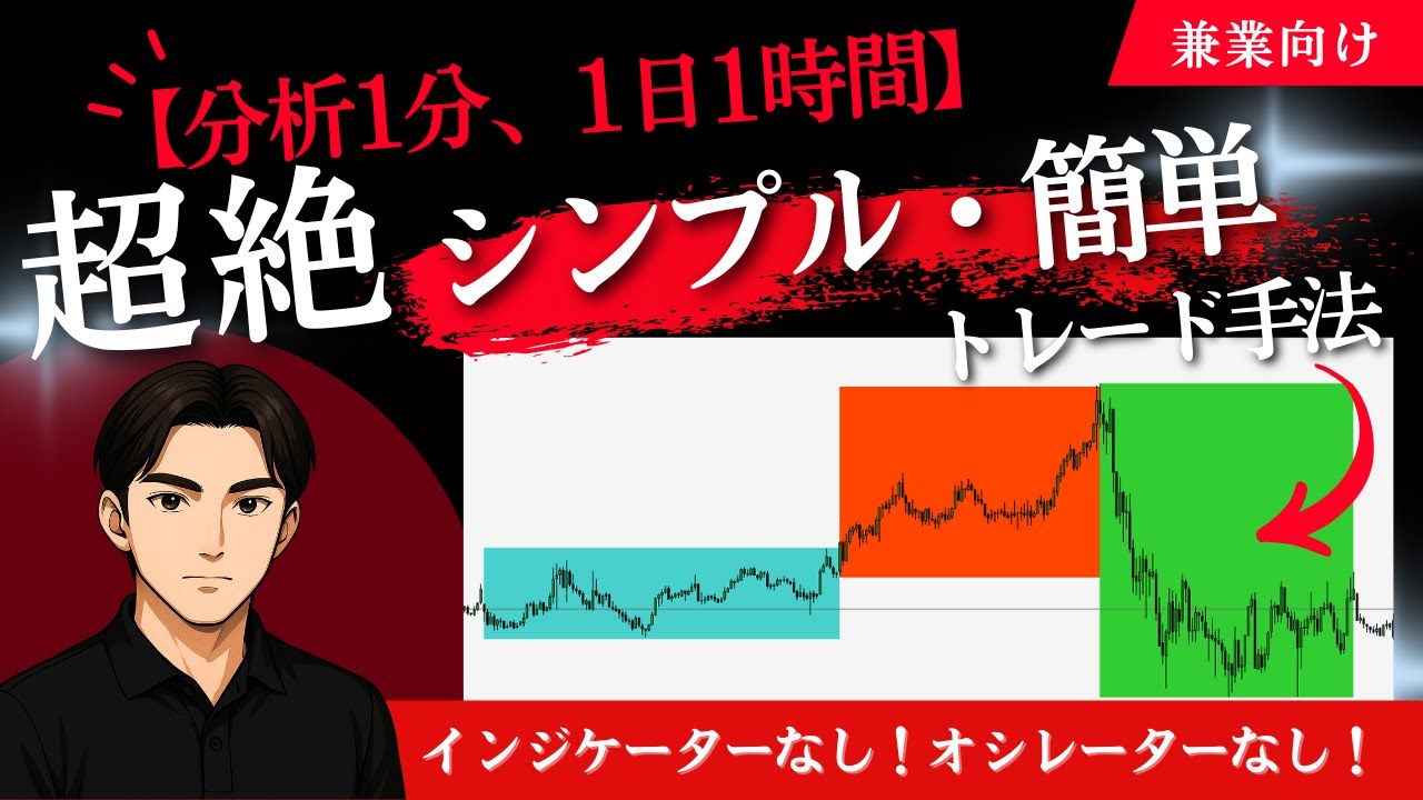 【兼業向け】1日1時間の簡単なトレード手法を教えます！