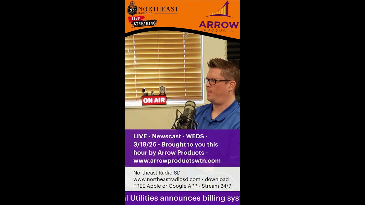 LIVE - Newscast - WEDS - 3/18/26 - Brought by Arrow Products