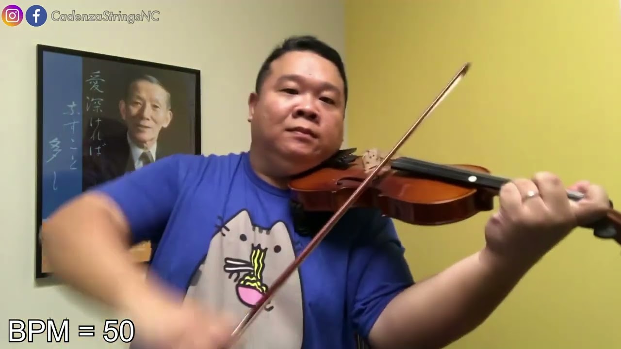 Bourrée | Slow Practice | Suzuki Violin Book 3