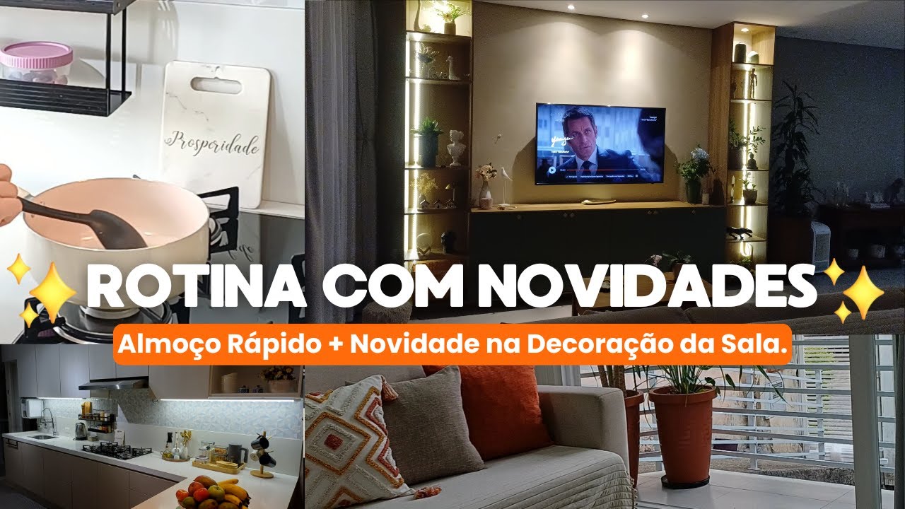 Rotina Almoço Rápido + Novidade na Decoração da Sala | Carla Oliveira