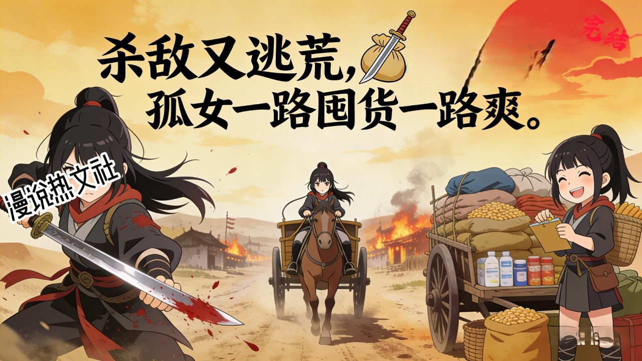 完结《杀敌又逃荒，孤女一路囤货一路爽》唐卿月睁开眼，先勒死老鳏夫，又砍死不怀好意的混混。正当她准备给爷奶个教训便找地方过自在日子时，空间离奇出现。 #逃荒#种田#古代言情