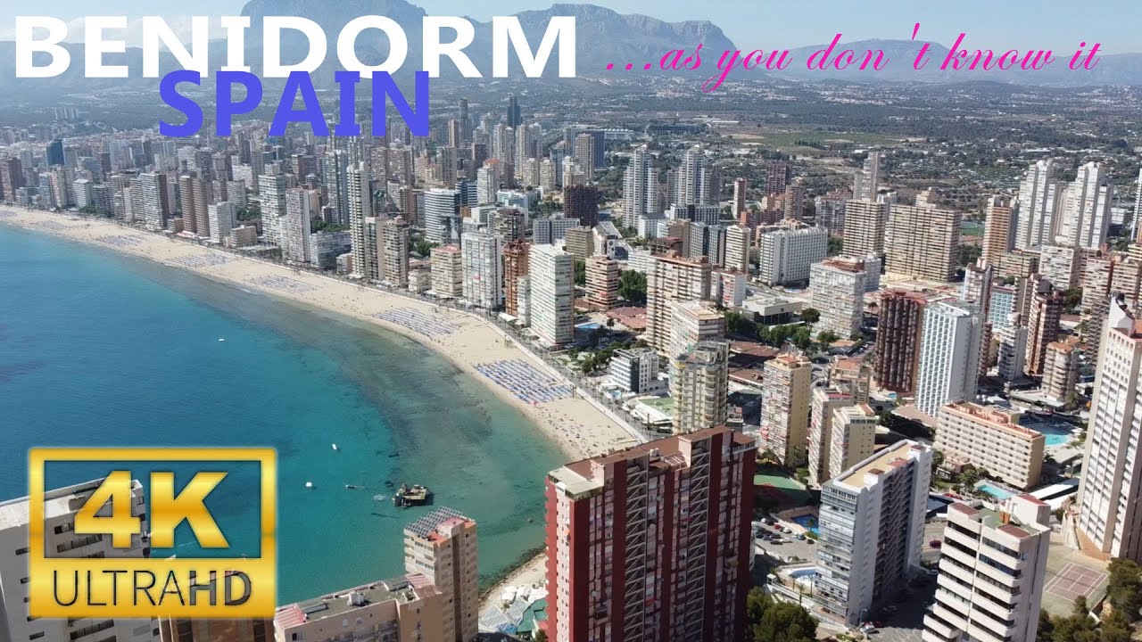 Benidorm 2023 from eagle's flight - Spain as you don't know it - 4K