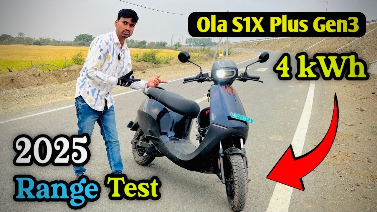 2025 ⚡️Range Test Ola S1X Plus Gen 3 😱 Real World Range l 4kwh , Top Speed, Test Ride Ola Electric