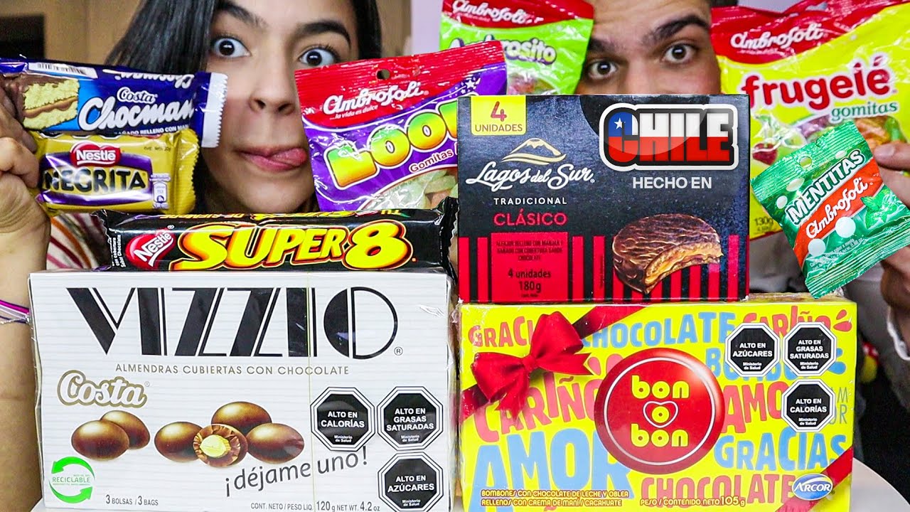 Probando DULCES CHILENOS Por Primera Vez