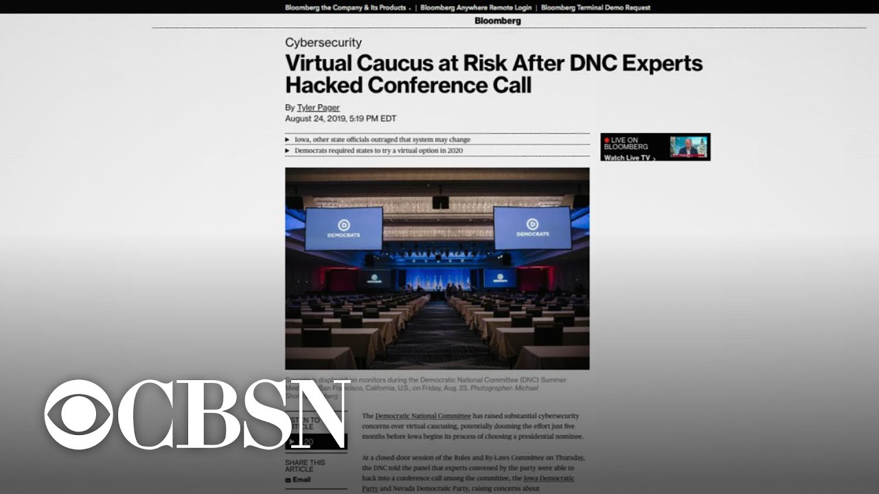 DNC: Virtual caucus systems could be vulnerable to hacking