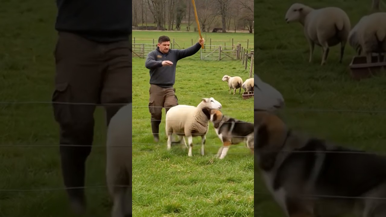 Humans saved a sheep from a wolf&rsquo;s deadly attack #animals #hopeforanimals