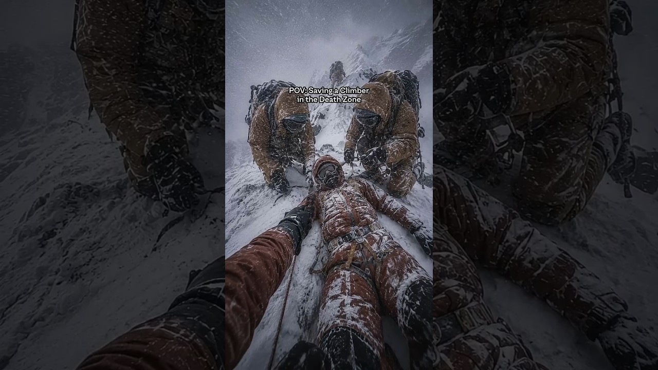 #nimsdai Saving A Climber In Death Zone #mountains  #nepal #broadpeak