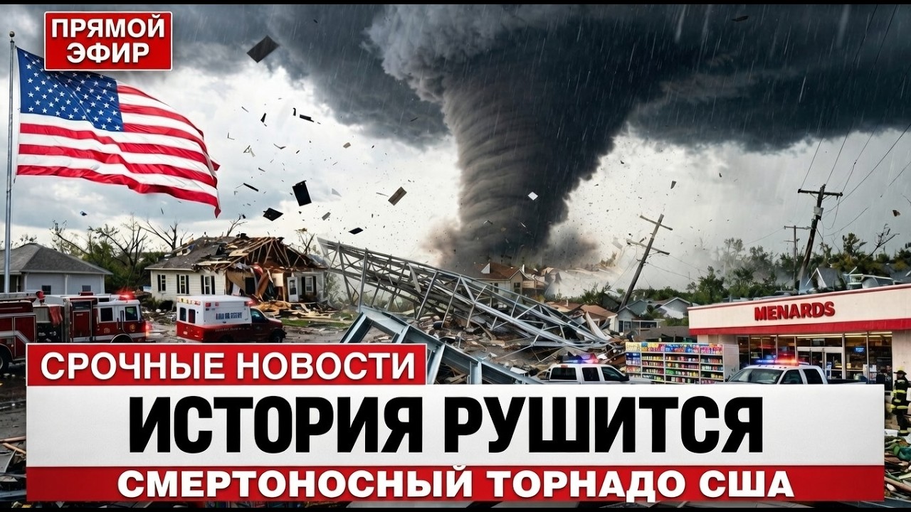 🚨 КАТАСТРОФА В США! СМЕРТЕЛЬНЫЙ ТОРНАДО В МИЧИГАНЕ: 4 ЖИЗНИ УНЕСЕНЫ ЗА МИНУТЫ! АД НА ЗЕМЛЕ НАВСЕГДА!