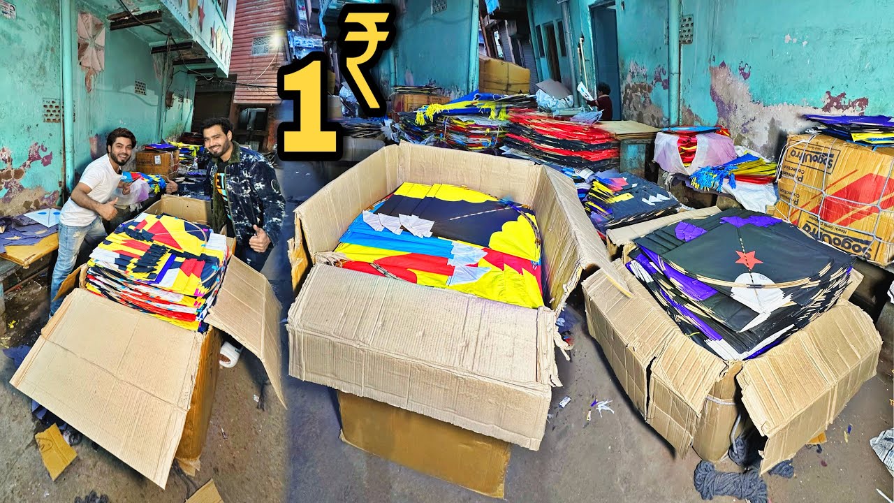 India ka sabse bada Patang ka Godam 🤯 | इतना बड़ा पतंग का गोदाम | @SezuUniverse