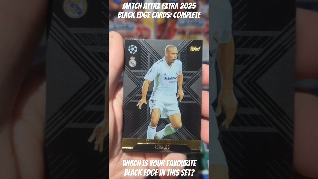 MATCH ATTAX EXTRA 2025 COMPLETE SET OF BLACK EDGE CARDS! 