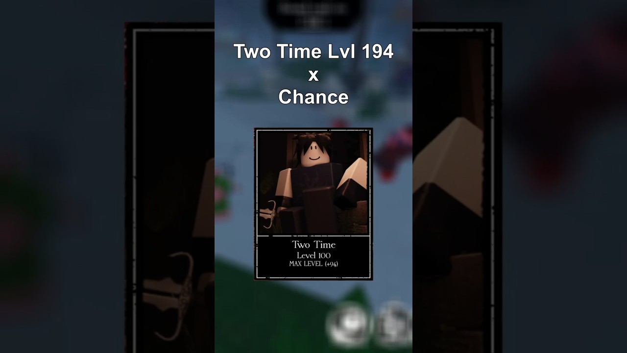 When you playing Two Time too much #forsaken #twotime #roblox #chance