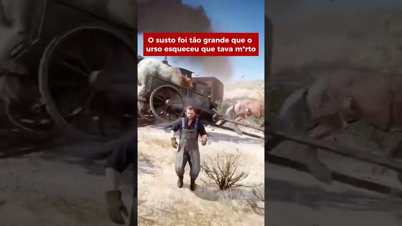 RED DEAD REDEMPTION 2 E O URSO FINGINDO DE MORTO 😂