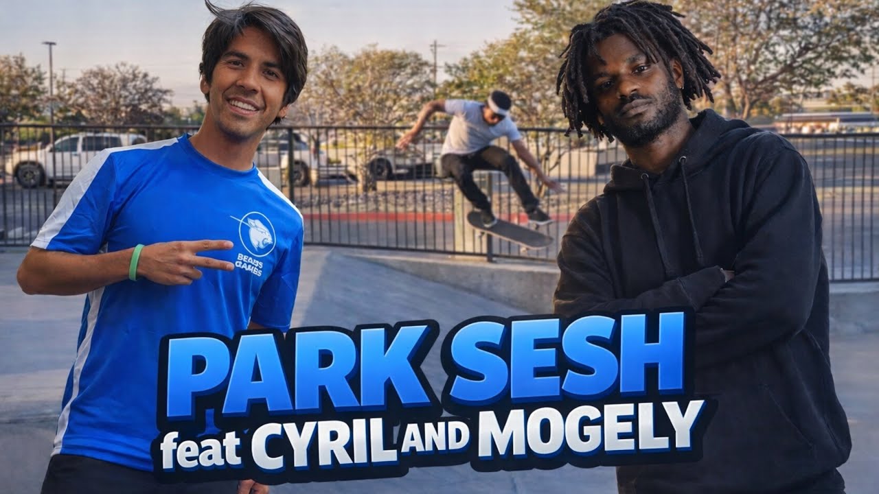 Skating borchard park with @Mogely and Cyril Jackson 