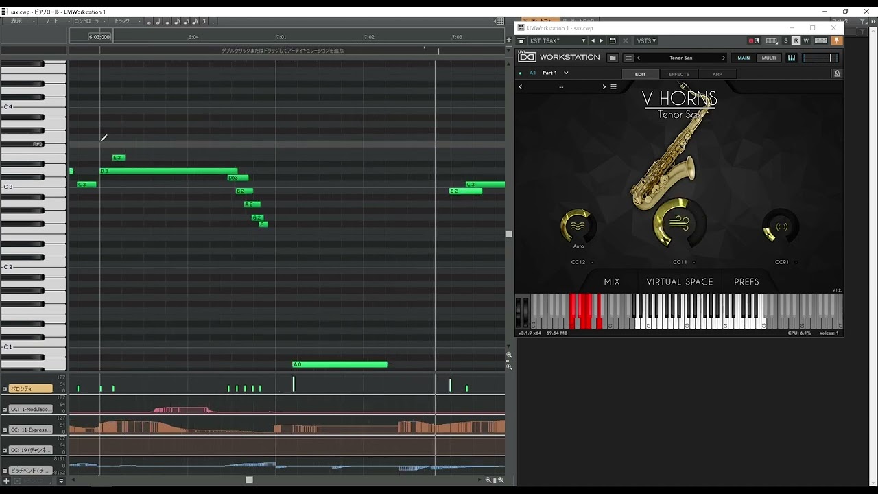 VHorns Tenor Saxophone Ultimate MIDI Programming k-strike