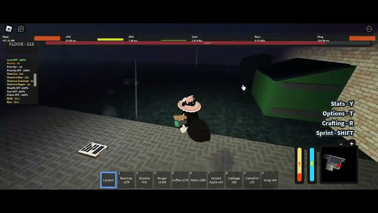 Minus Elevation Floor 319 Death (U1)