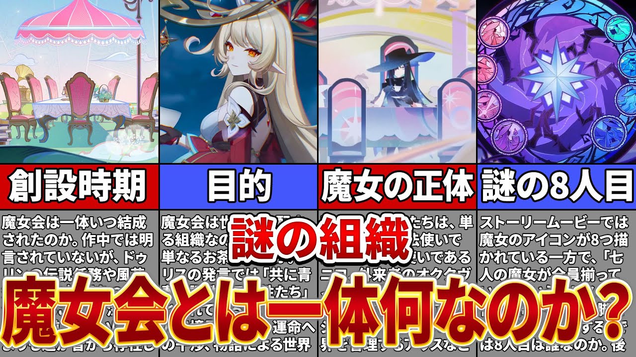 【原神】未だに謎が多すぎる「魔女会」の分かっていることを徹底解説！【ゆっくり解説】