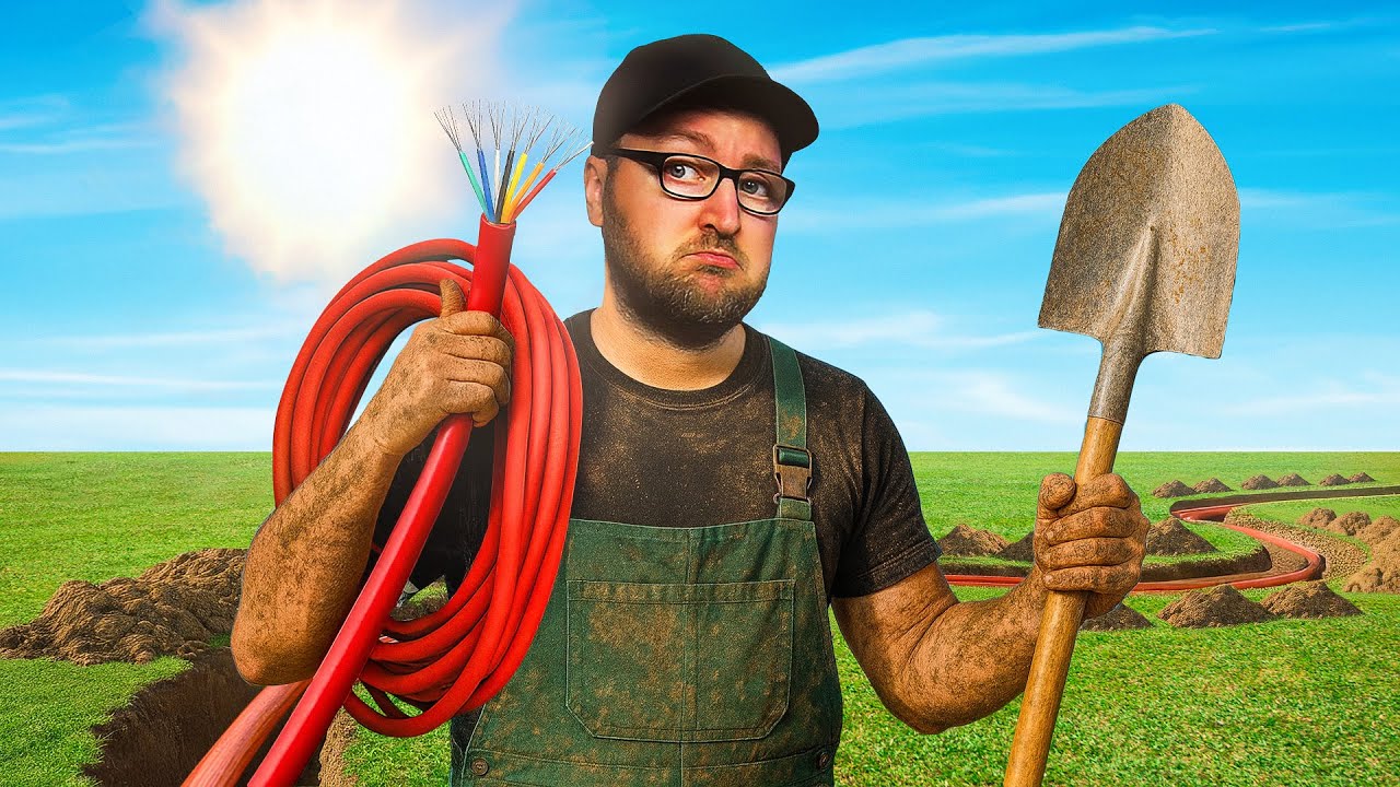 Ich verlege 30 METER Kabel UNTER DER ERDE in meinem Kleingarten! #49 | Garten 9