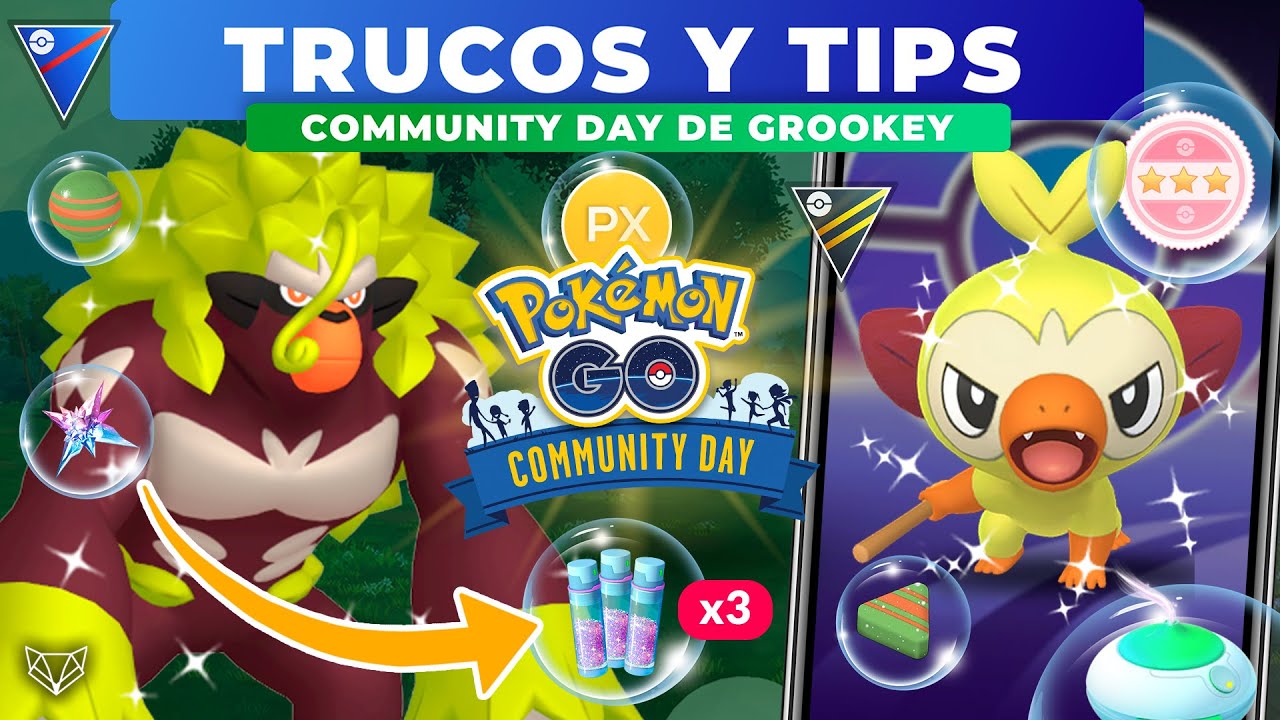 🌱 ¡ARRASA EN EL COMMUNITY DAY DE GROOKEY CON ESTOS TIPS! - Pokémon GO [Neludia]