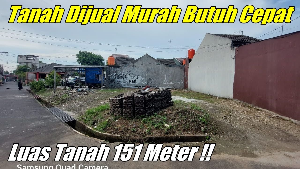 Dijual Cepat Tanah Murah di Bekasi Lokasi Bebas Banjir Luas Tanah 151m