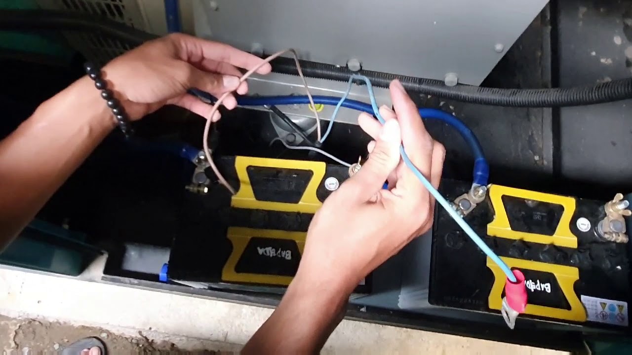 Cara pasang charger Genset