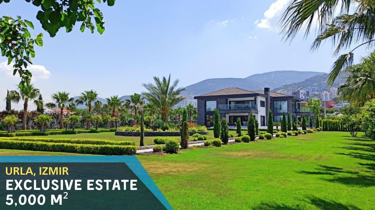 Mansion for Sale in Urla, Izmir | 5,000 m² Land | 7 Bedrooms | €4M
