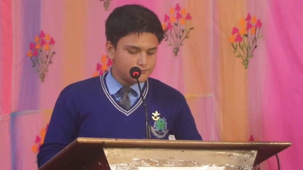 Nepali School Boy Speech In English | Holy Bell School Jhapa