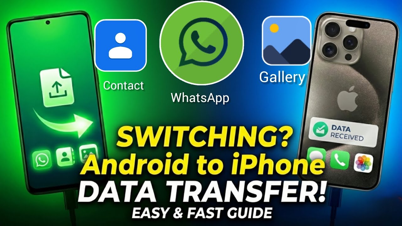 Don't Lose Your Data! How to Move EVERYTHING from Android to New #iphone #datatransfer #movetoios
