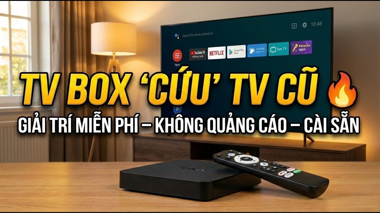 2 Bộ TV Box đáng mua “Cứu” TV Cũ 🔥 Giải Trí Miễn Phí – Không Quảng Cáo – Cài Sẵn Đầy Đủ