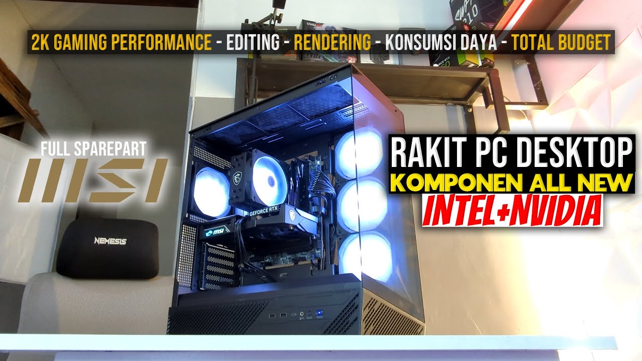 Rakit PC Untuk Semua Kebutuhan Harian Full MSI - Intel Core Ultra 5 245K + RTX 5060 8GB