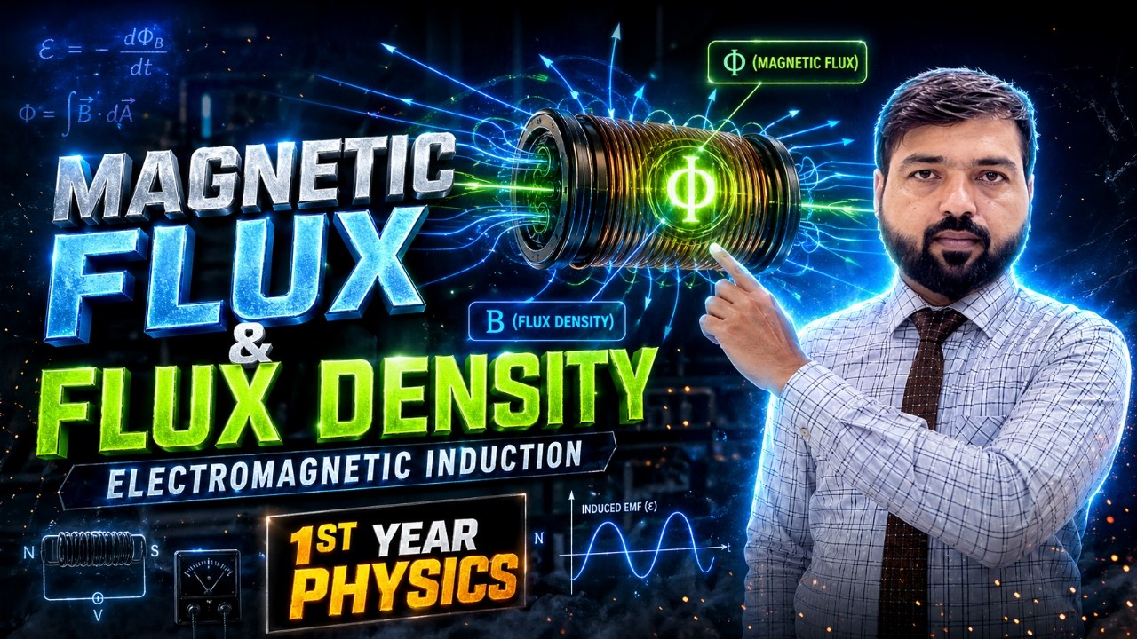 Magnetic Flux and Flux Density | Electromagnetic Induction | Electromagnetisms | Physics