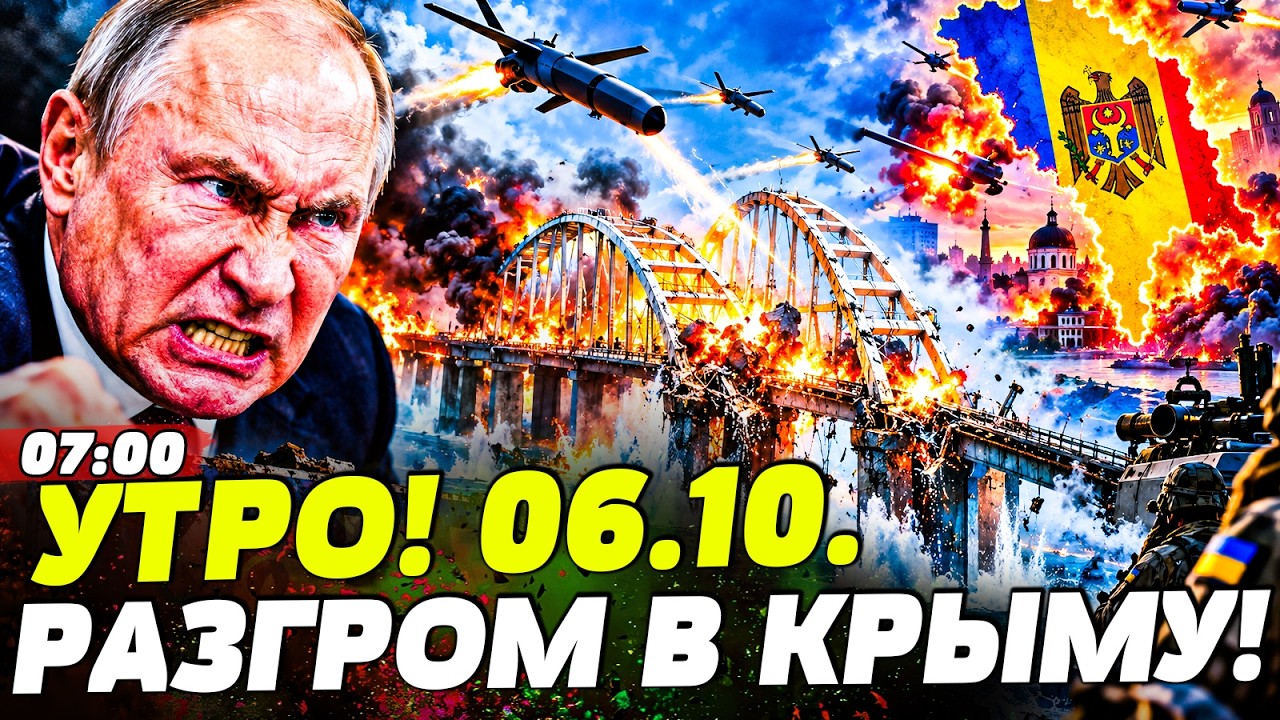 🟥ЭТОЙ НОЧЬЮ! КРЫМСКИЙ МОСТ НЕ ВЫДЕРЖАЛ МЕСТИ ВСУ! РФ НЕ ПЕРЕЖИЛА ОТВЕТКУ МОЛДОВЫ! | НОВОСТИ СЕГОДНЯ