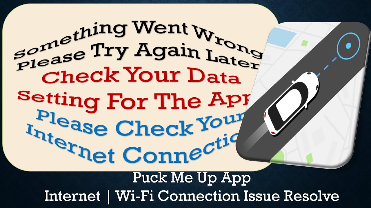 Pick Me Up App something went wrong please try again later problem solution