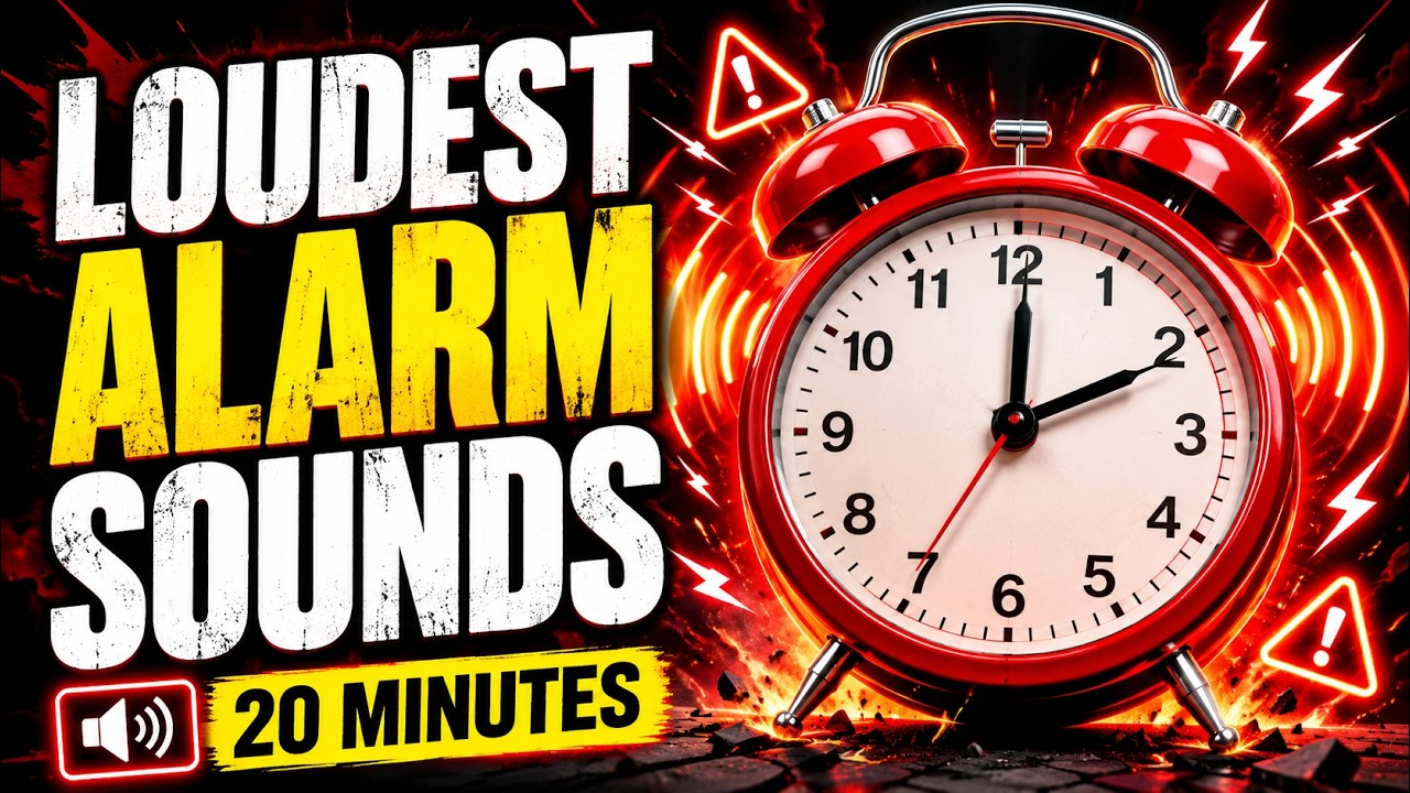 LOUDEST ALARM SOUND!!  **FOR 20 MINS**