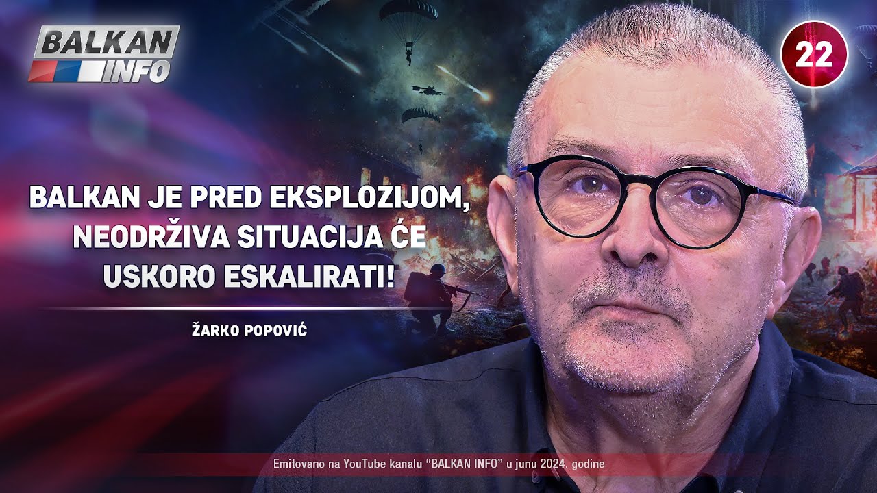 INTERVJU: Žarko Popović - Stanje na Balkanu je neodrživo, bure baruta će uskoro planuti! (17.6.2024)