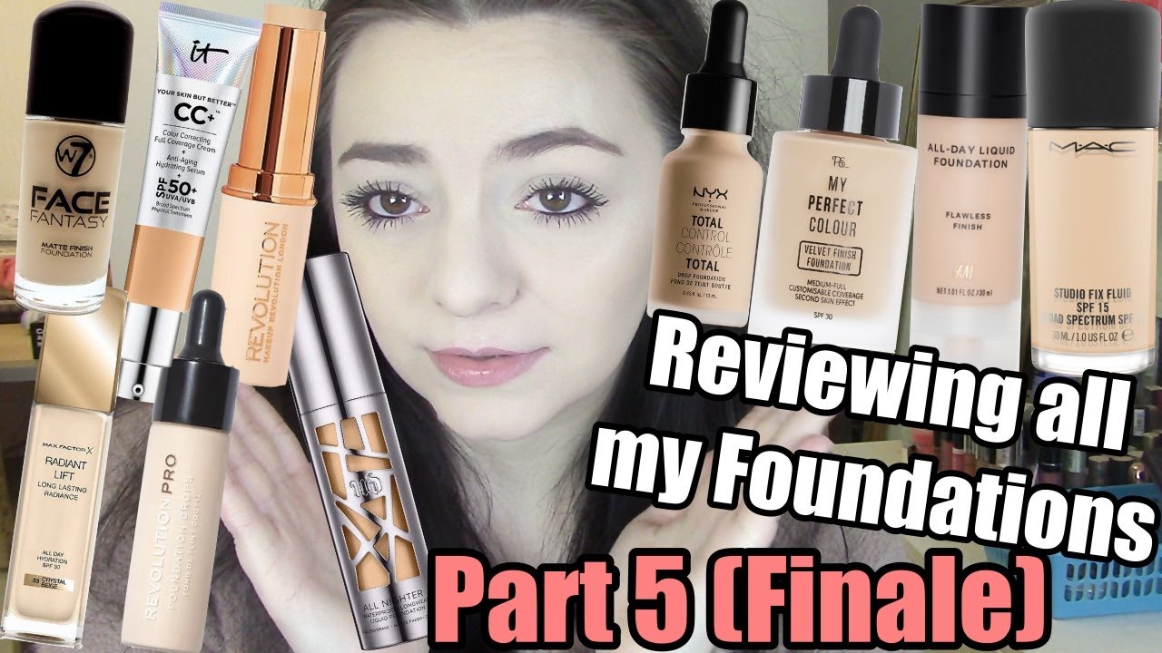 Reviewing & Decluttering All of my Foundations (Part 5 of 5)