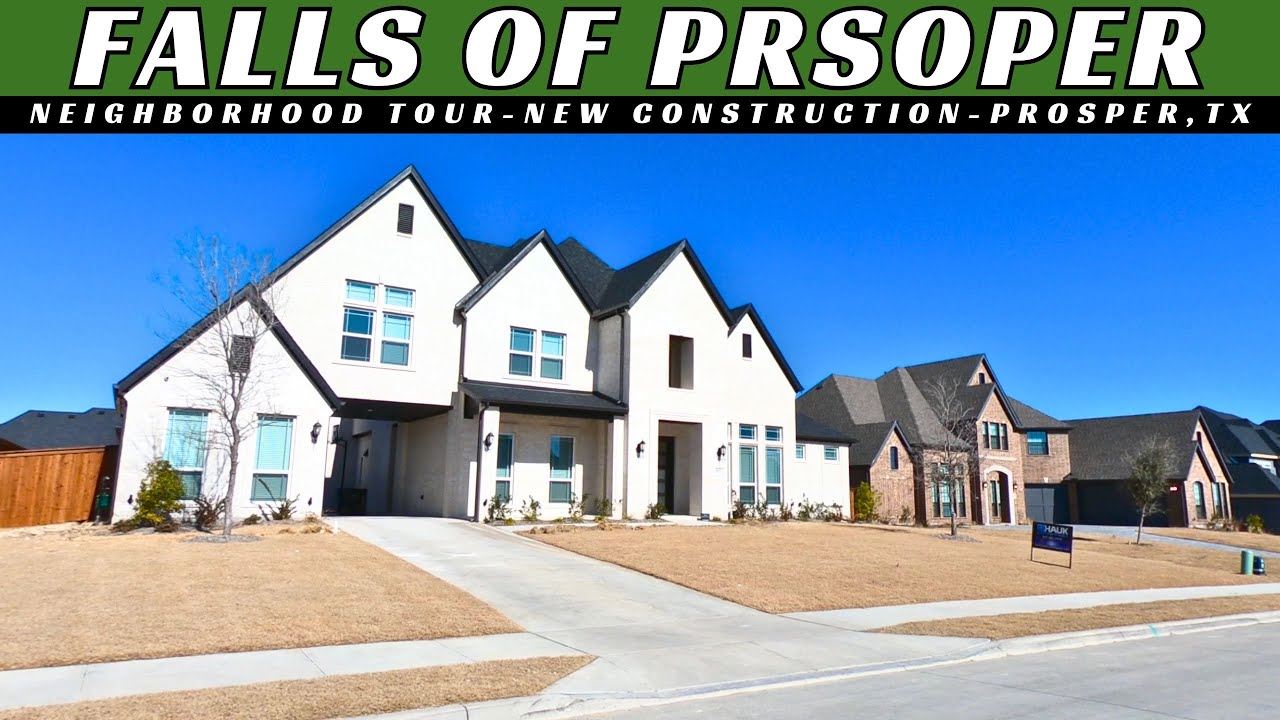Falls of Prosper | Neighborhood Tour | New Construction | Prosper, TX