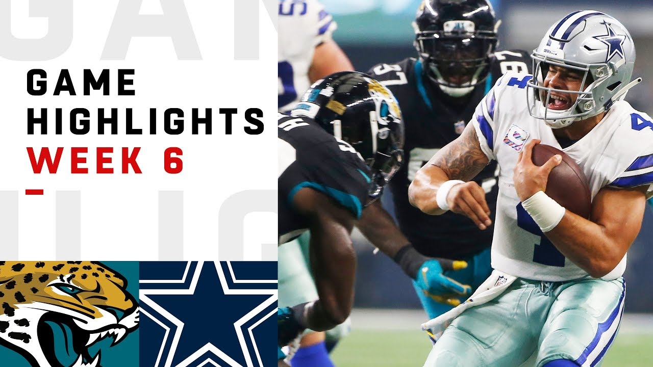 Jaguars vs. Cowboys Week 6 Highlights | NFL 2018