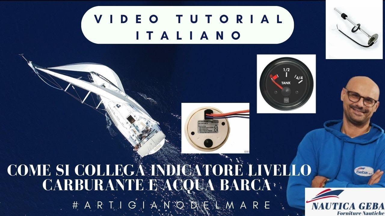 Come si collega indicatore livello carburante e acqua barca Video Tutorial Italiano