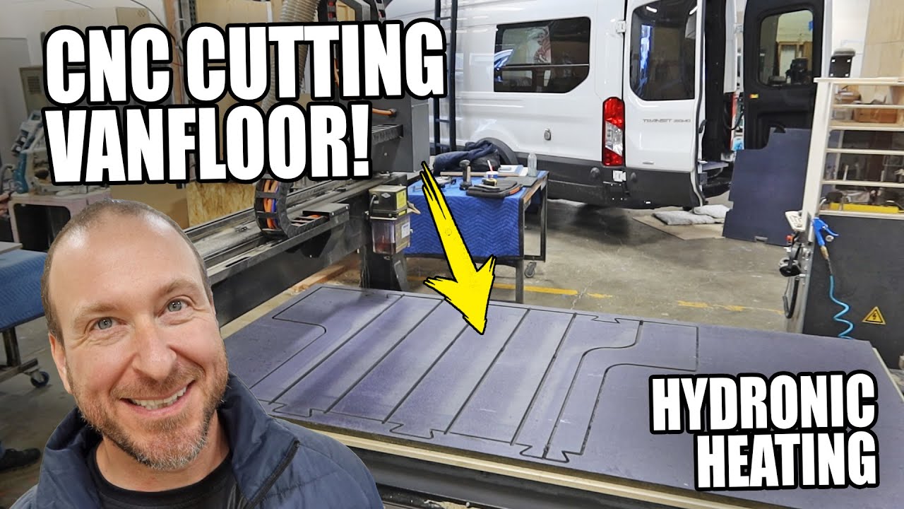 CNC Cutting a Hydronic Heating Floor System in a Van