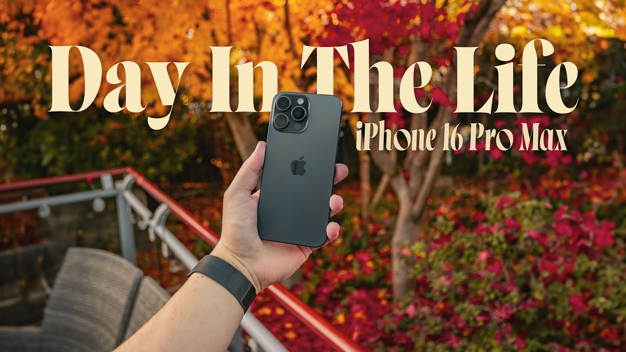 Day In The Life With The iPhone 16 Pro Max! (Battery & Camera Test)