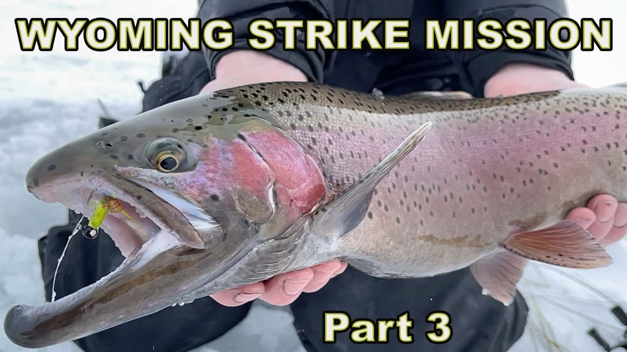 WE FOUND THE MONSTERS - Wyoming Ice Fishing Using ICE FIRE SYSTEM & JIGS